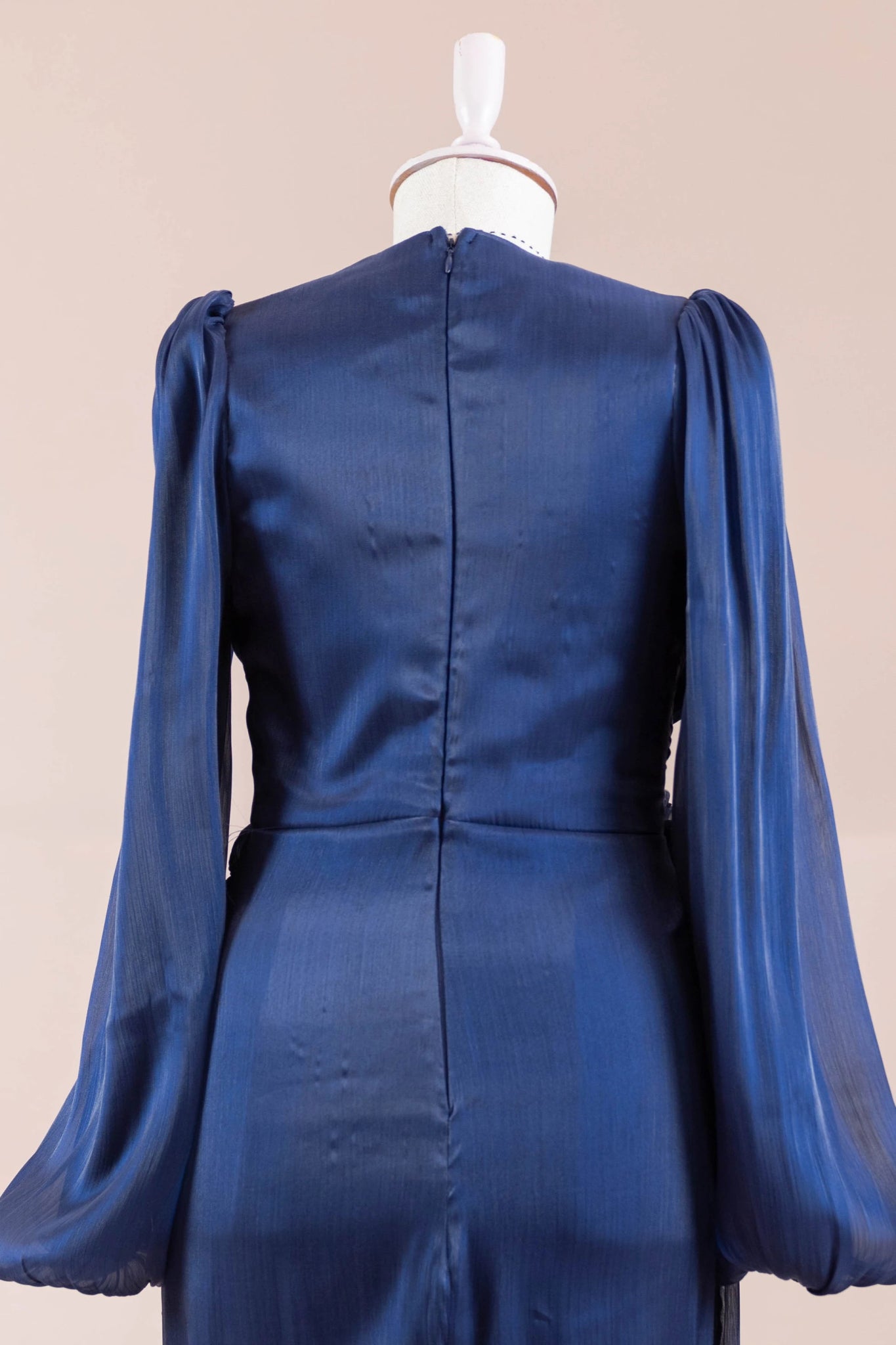 Çiçekli Lotus Tesettür Abiye - FioraofDress - tesettur - abiye - lacivert - 38 - hijab - evening - dress