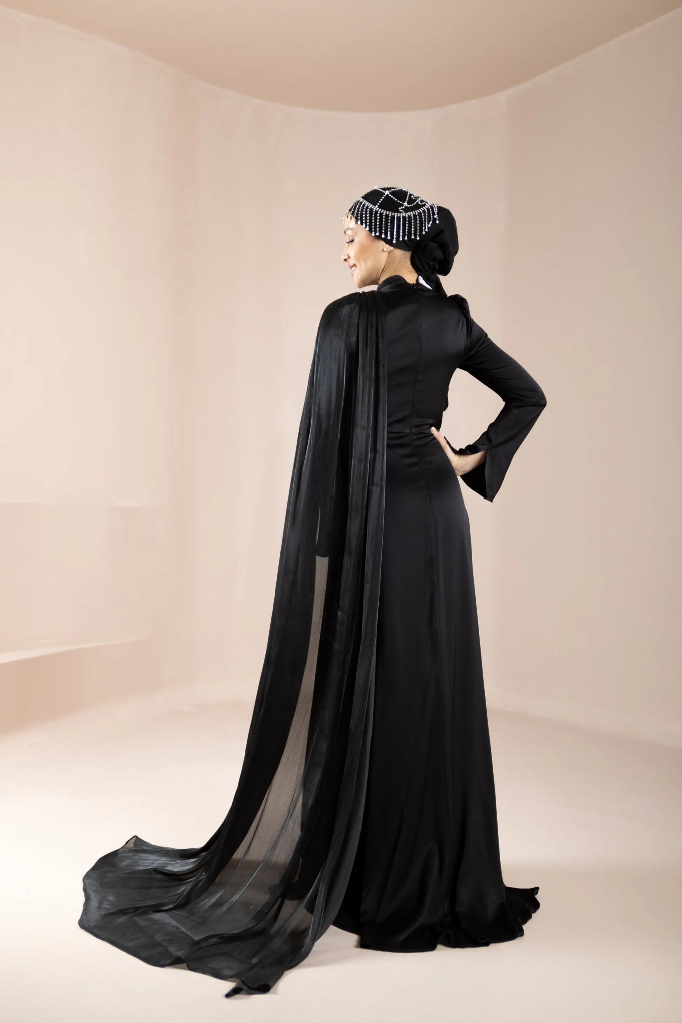 Daisy Tesettür Abiye - FioraofDress - tesettur - abiye - Siyahh - 36 - hijab - evening - dress