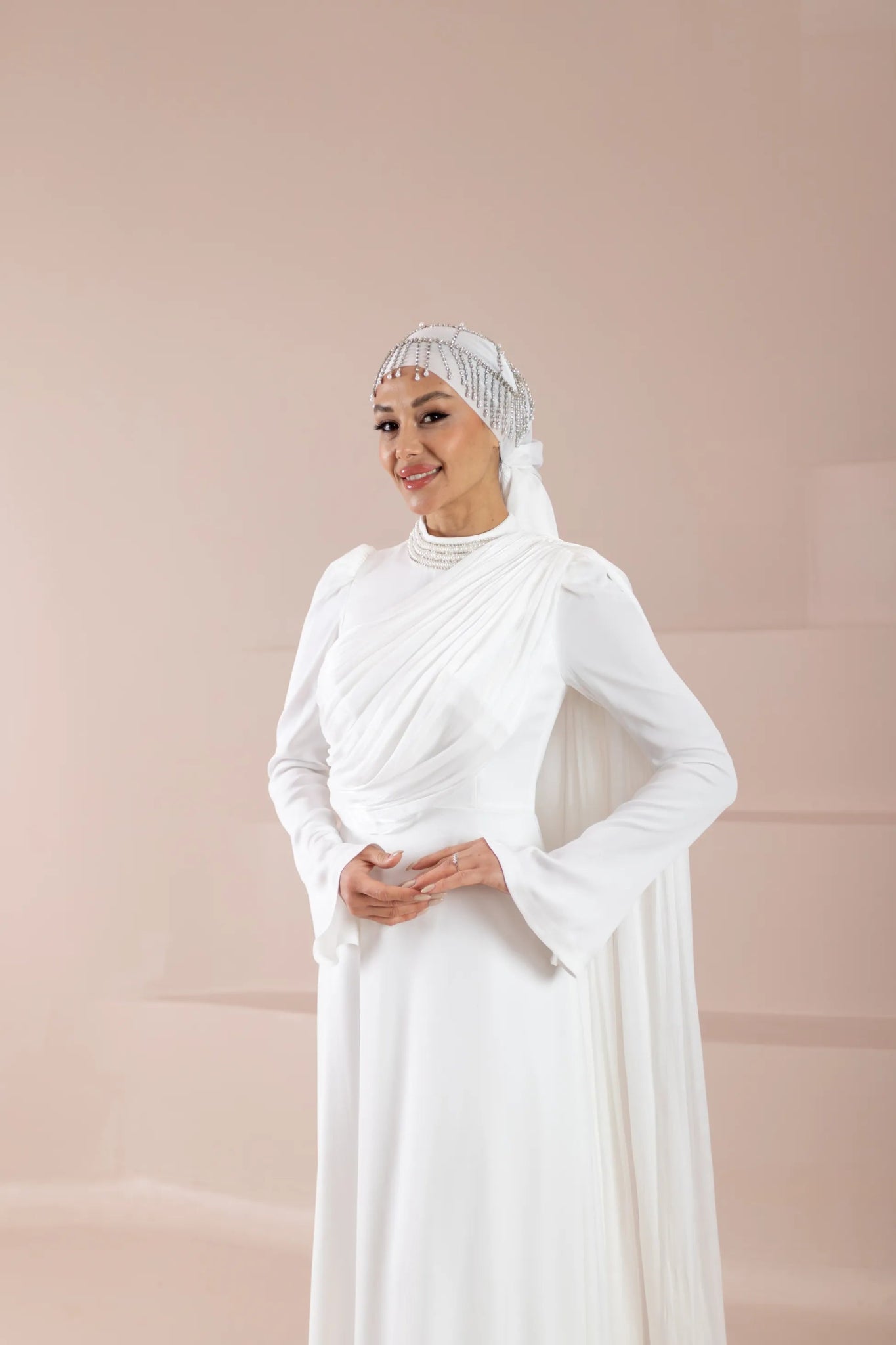 Daisy Tesettür Abiye - FioraofDress - tesettur - abiye - Beyaz - 36 - hijab - evening - dress