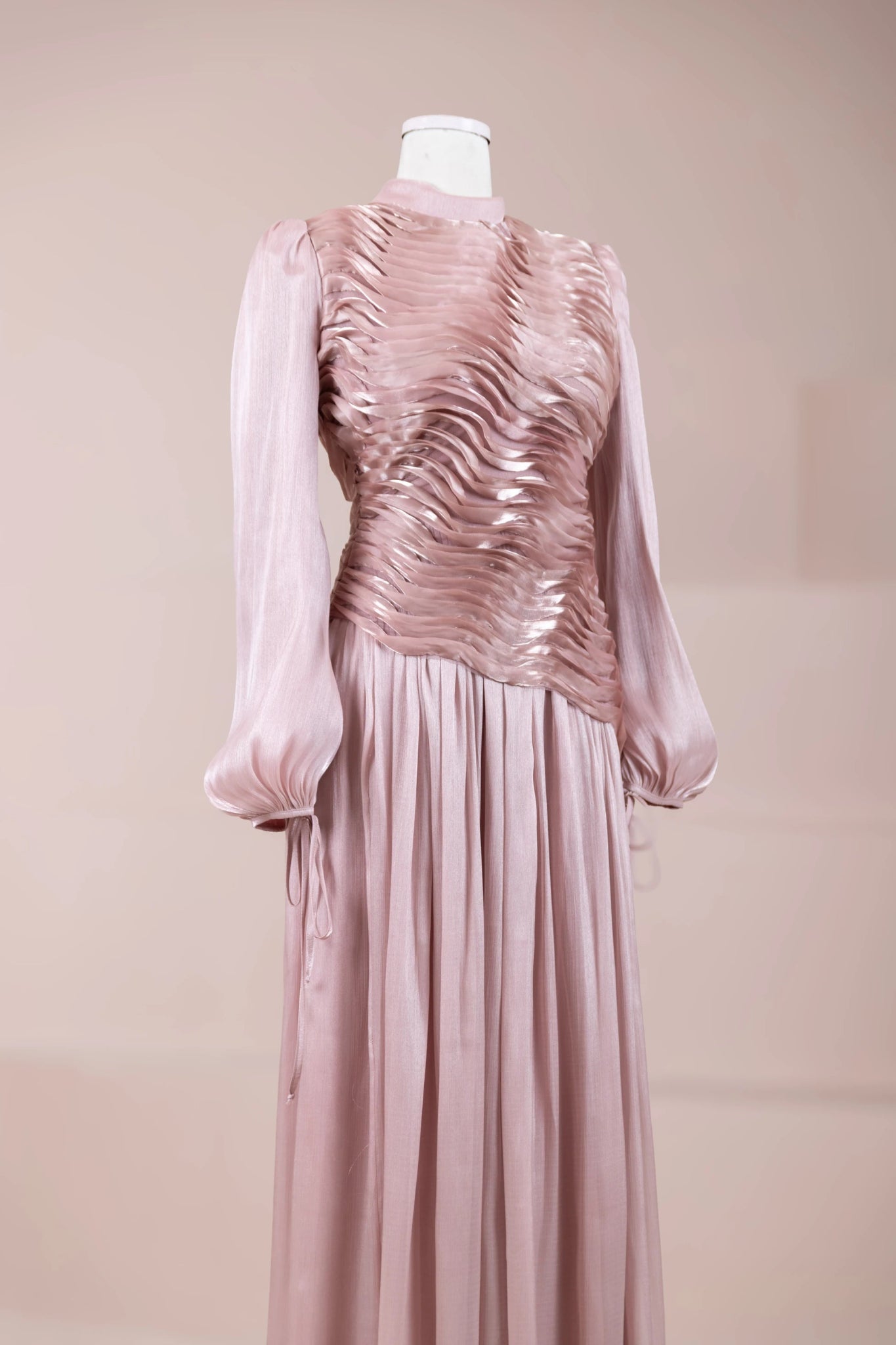 Dalia Tesettür Abiye - FioraofDress - tesettur - abiye - Pudra - 38 - hijab - evening - dress