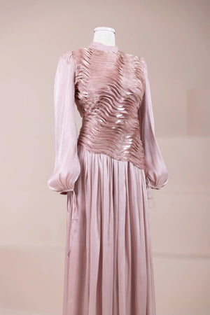 Dalia Tesettür Abiye - FioraofDress - tesettur - abiye - Pudra - 38 - hijab - evening - dress