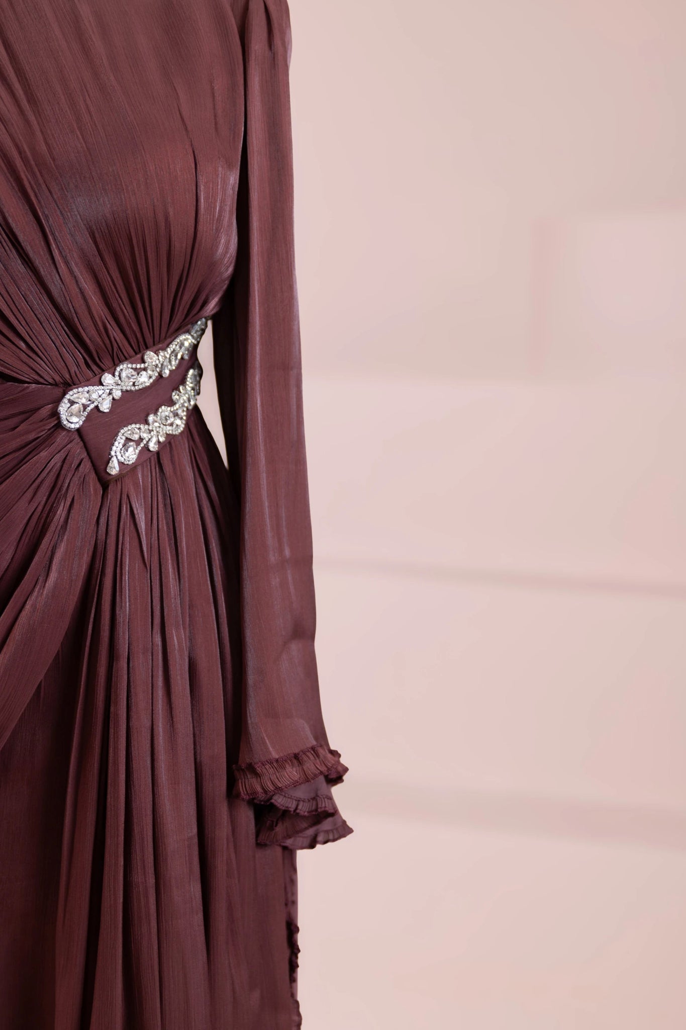 Dera Tesettür Abiye - FioraofDress - tesettur - abiye - bery burgundy - 38 - hijab - evening - dress