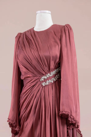 Dera Tesettür Abiye - FioraofDress - tesettur - abiye - Berry - 38 - hijab - evening - dress