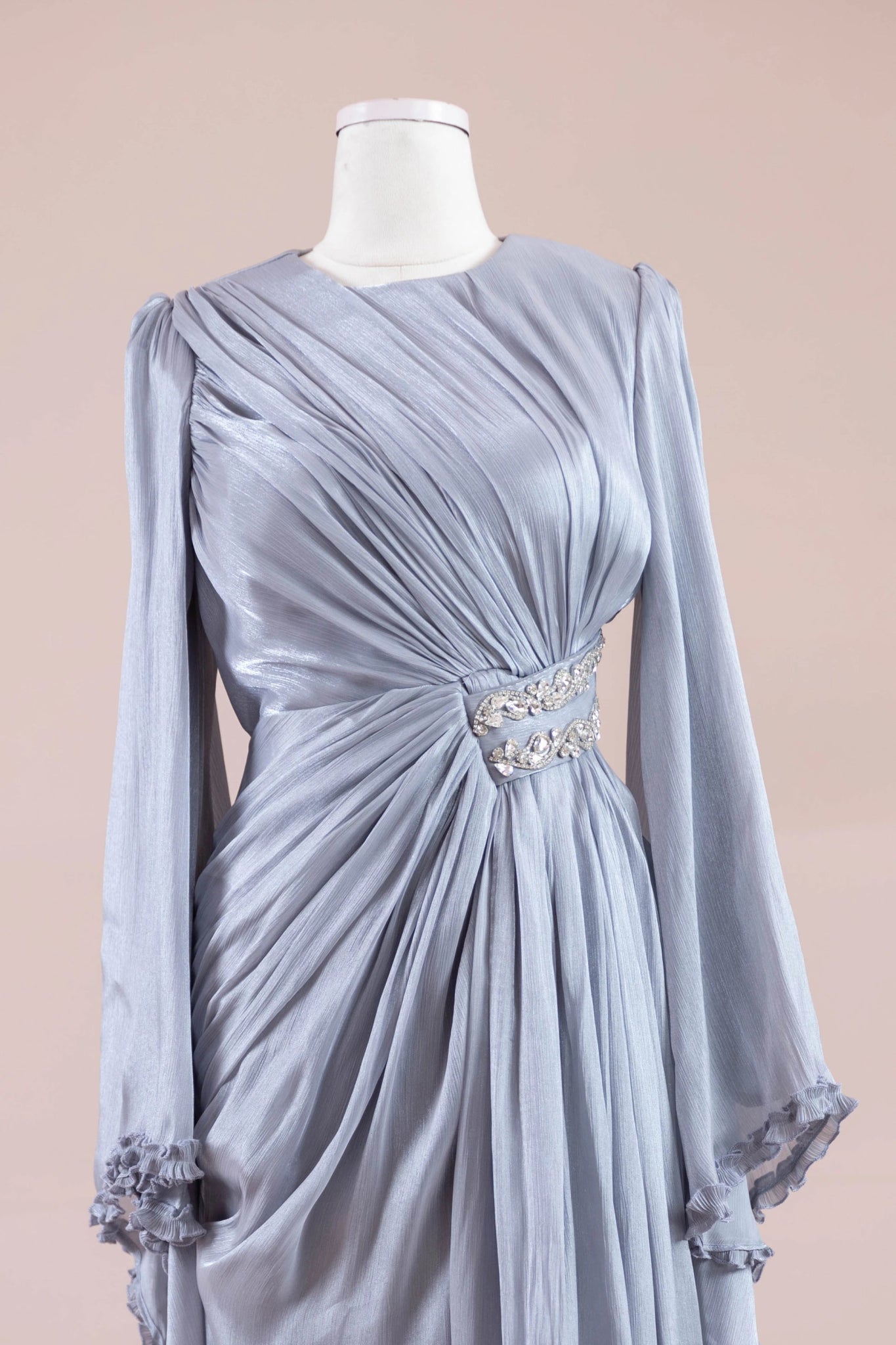 Dera Tesettür Abiye - FioraofDress - tesettur - abiye - GRİ - 38 - hijab - evening - dress