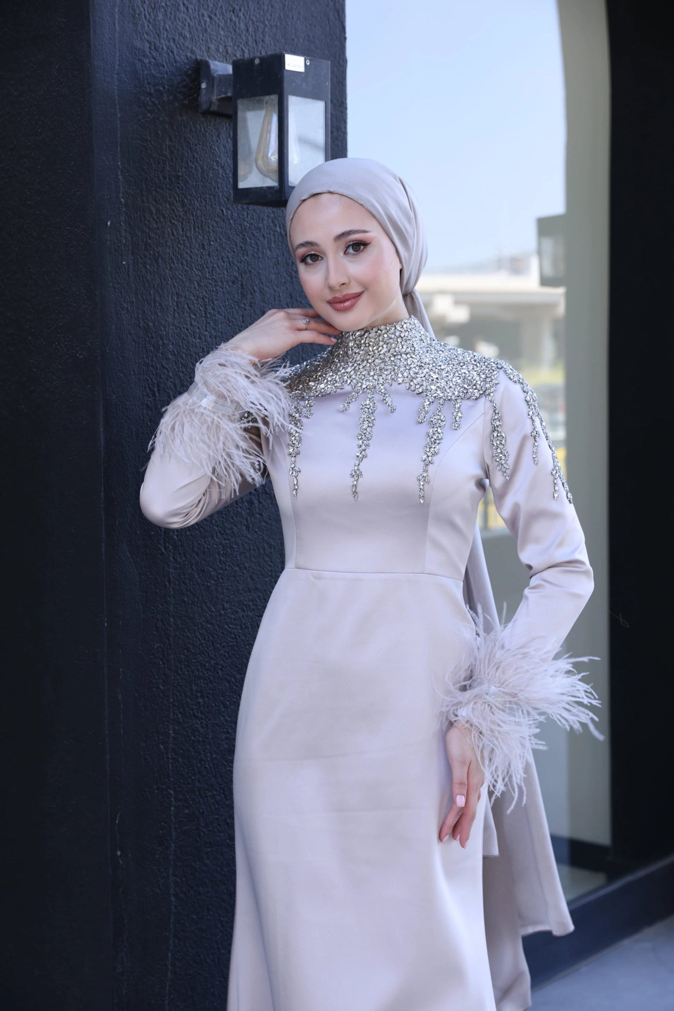 Diamond Tesettür Abiye - FioraofDress - tesettur - abiye - 38 - Taş - hijab - evening - dress