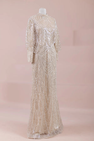 Diva Tesettür Abiye - FioraofDress - tesettur - abiye - BEJ - 38 - hijab - evening - dress