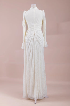 Dorey Tesettür Abiye - FioraofDress - tesettur - abiye - Ekru - 38 - hijab - evening - dress