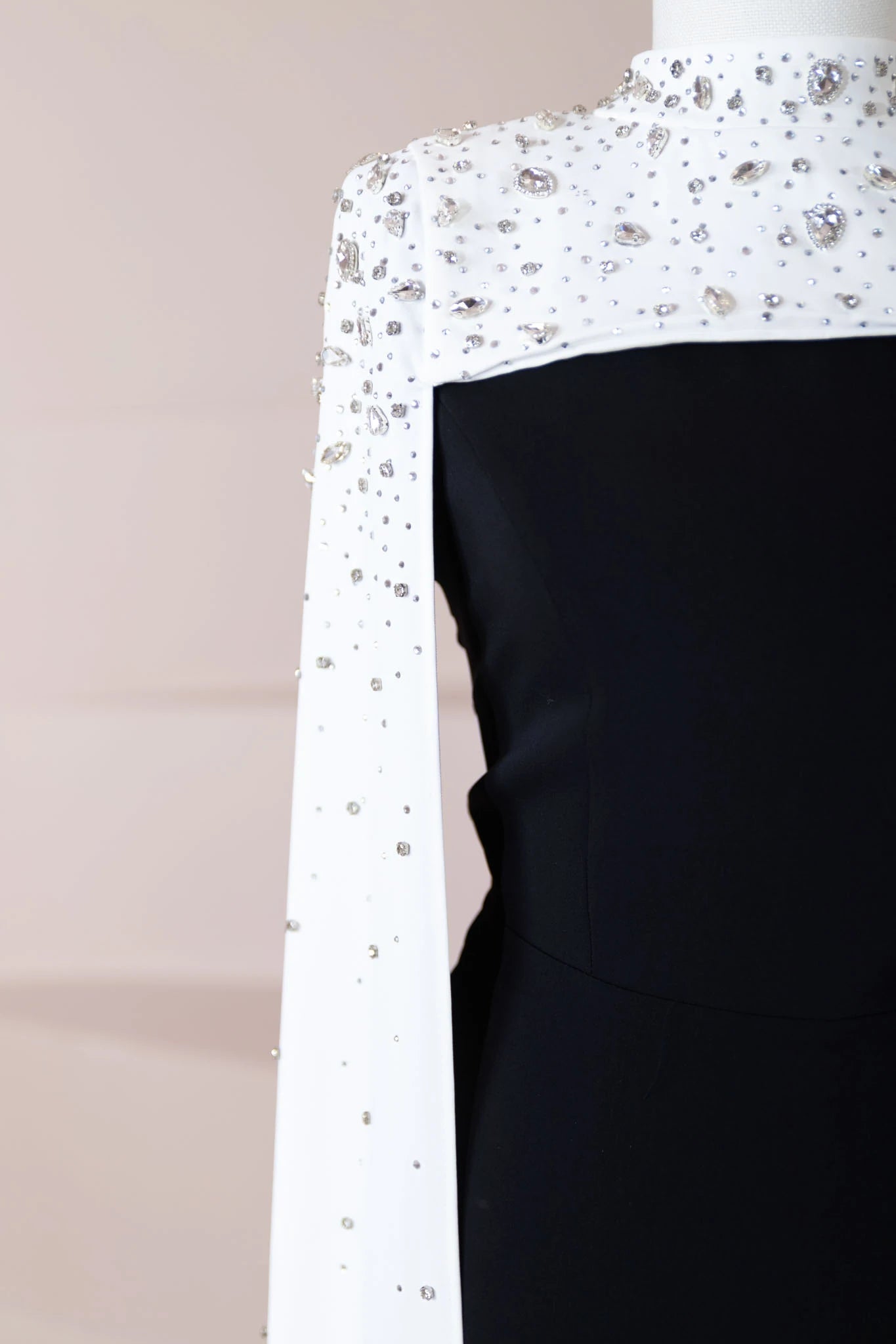 Düşes Tesettür Abiye - FioraofDress - tesettur - abiye - Siyah Beyaz - 36 - hijab - evening - dress