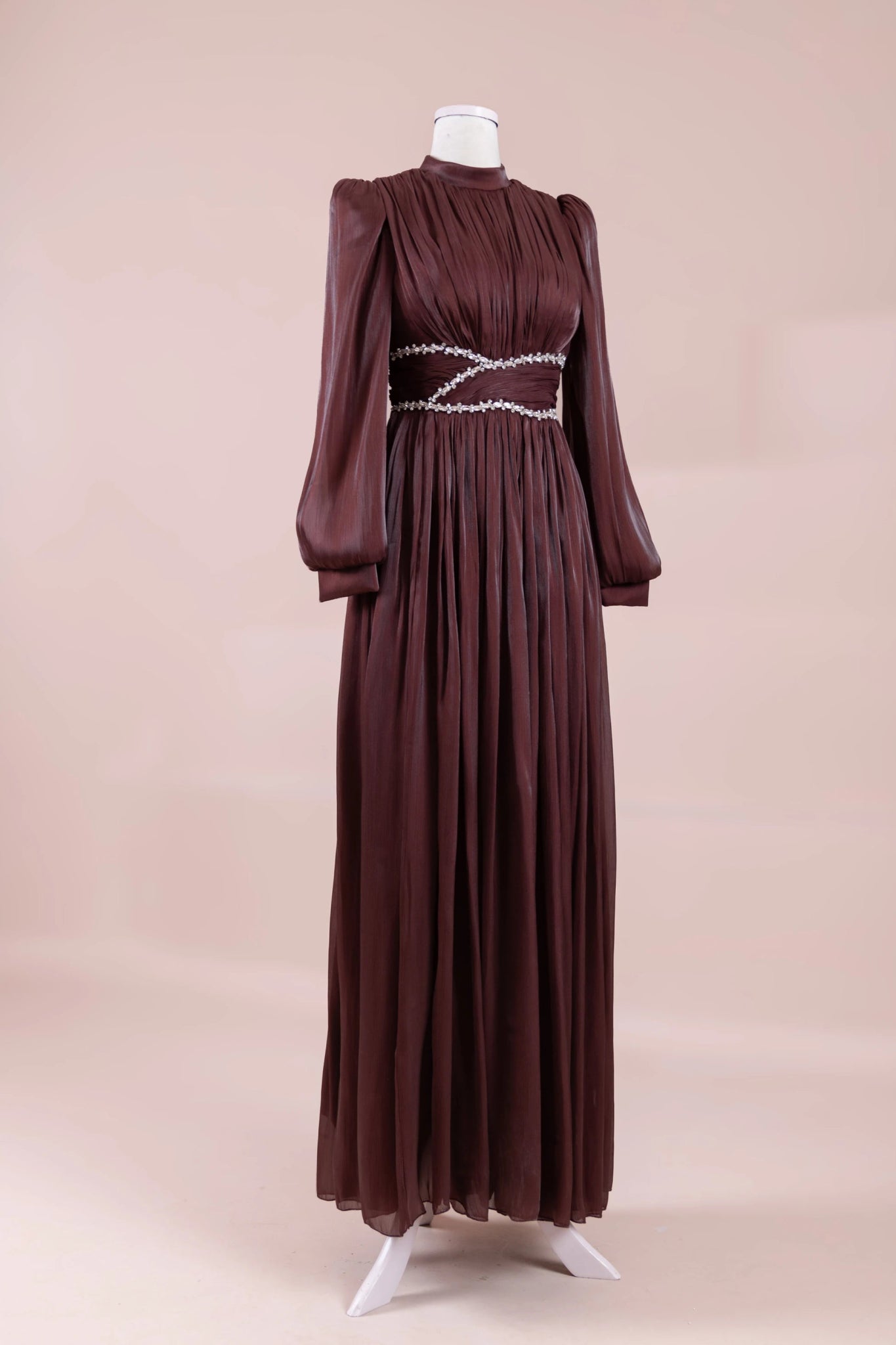 Elin Tesettür Abiye - FioraofDress - tesettur - abiye - bery burgundy - 38 - hijab - evening - dress