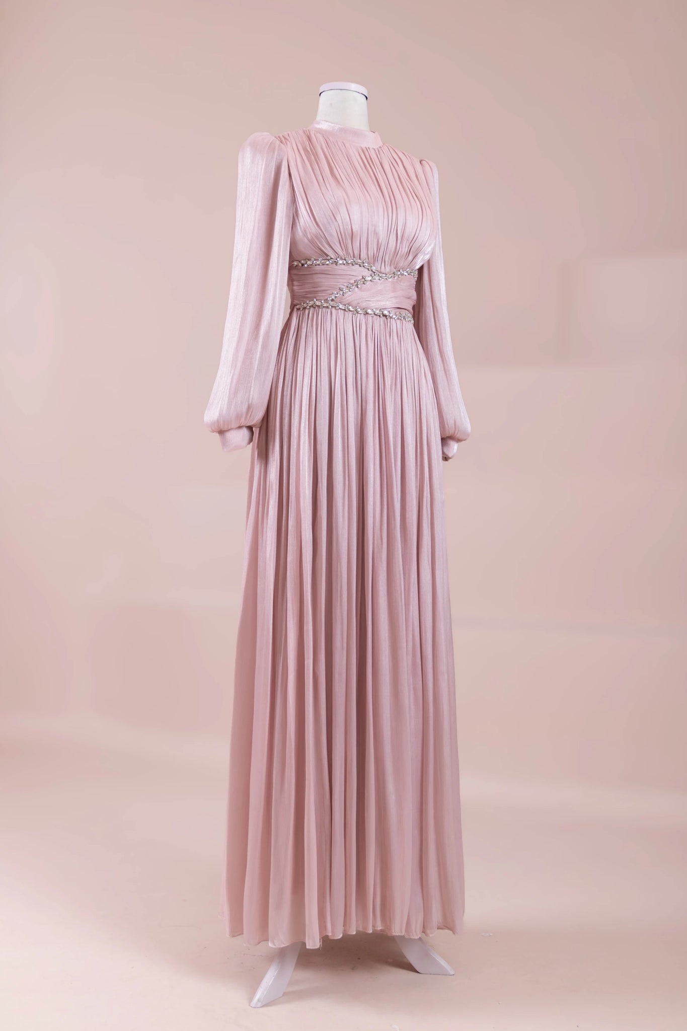 Elin Tesettür Abiye - FioraofDress - tesettur - abiye - Pudra - 38 - hijab - evening - dress