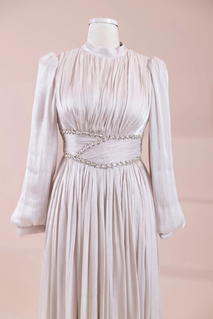 Elin Tesettür Abiye - FioraofDress - tesettur - abiye - bejj - 38 - hijab - evening - dress