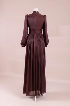 Elin Tesettür Abiye - FioraofDress - tesettur - abiye - bery burgundy - 38 - hijab - evening - dress