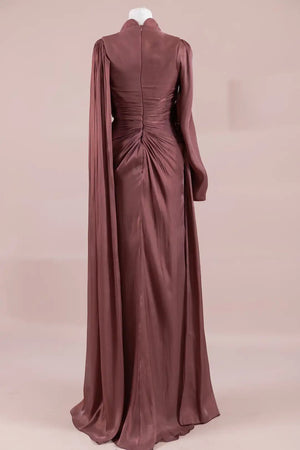 Elisa Tesettür Abiye - FioraofDress - tesettur - abiye - Kahverengi - 38 - hijab - evening - dress