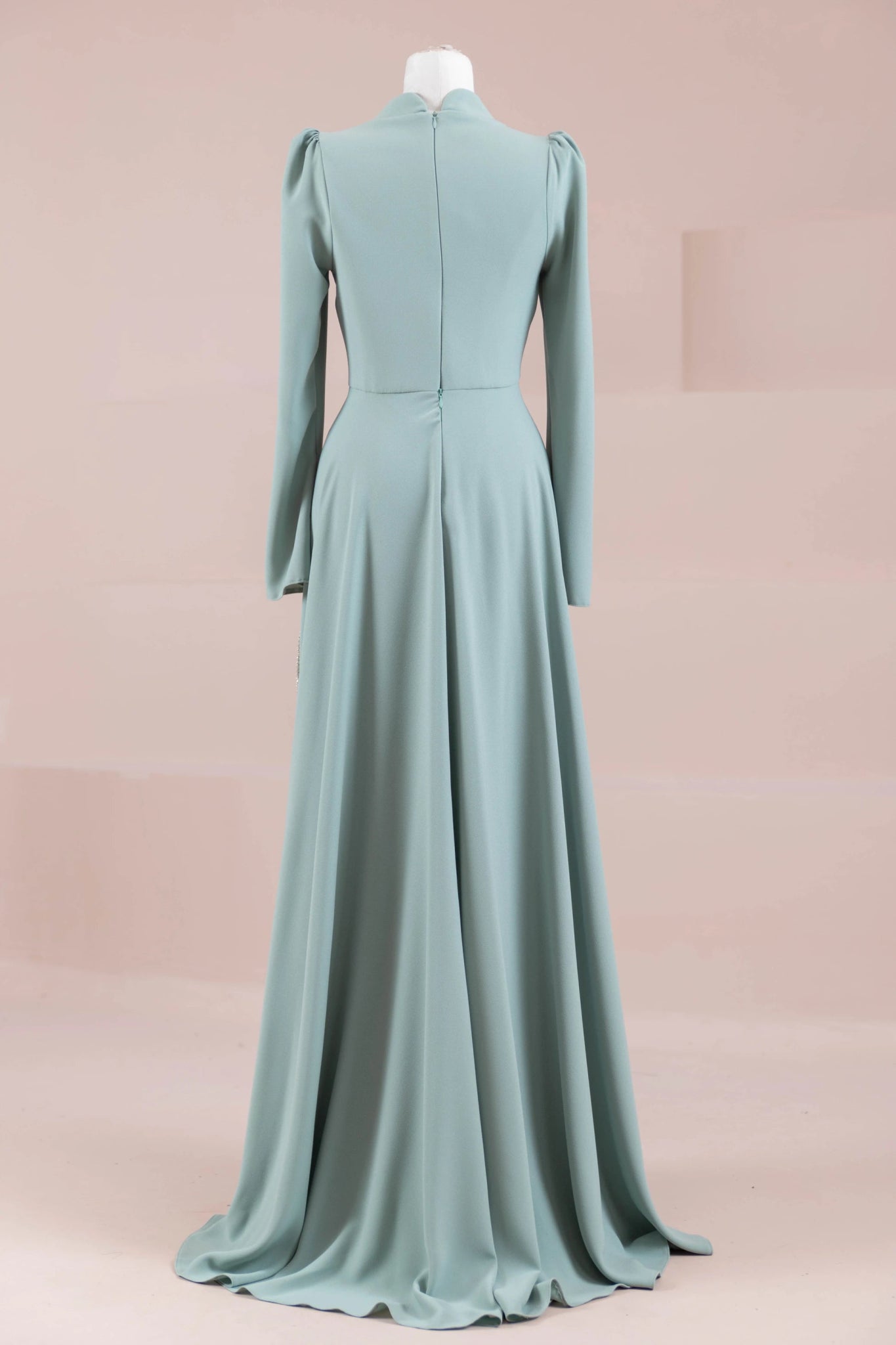 Elise Tesettür Abiye - FioraofDress - tesettur - abiye - mint - 38 - hijab - evening - dress