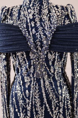 Empress Tesettür Abiye - FioraofDress - tesettur - abiye - LACİVERT - 36 - hijab - evening - dress