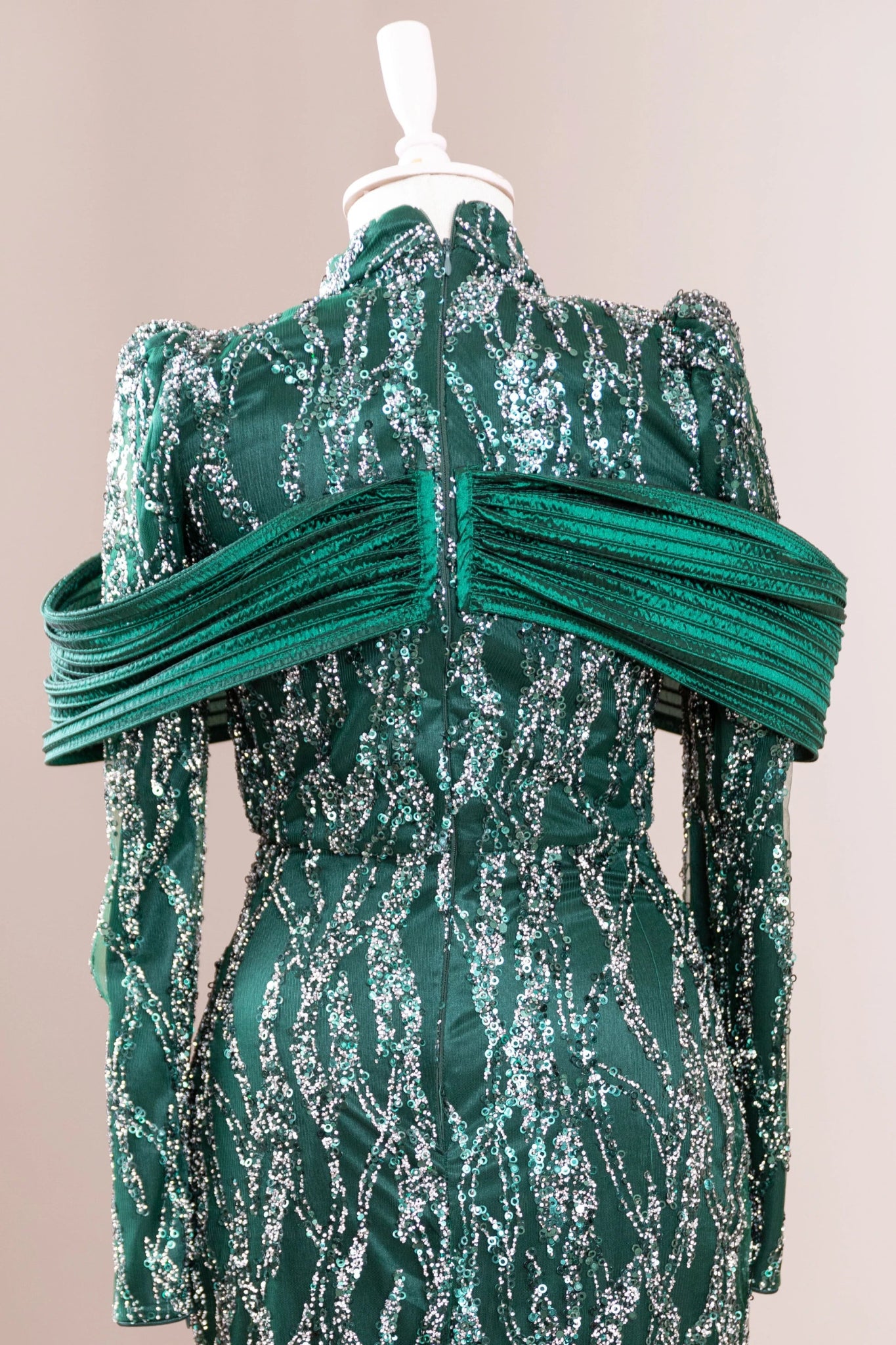 Empress Tesettür Abiye - FioraofDress - tesettur - abiye - zümrüt - 36 - hijab - evening - dress