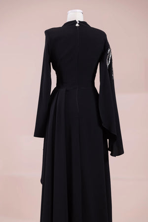 Enva Tesetür Abiye - FioraofDress - tesettur - abiye - Siyahh - 38 - hijab - evening - dress