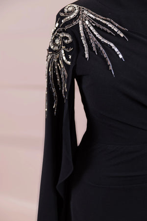 Enva Tesetür Abiye - FioraofDress - tesettur - abiye - Siyahh - 38 - hijab - evening - dress