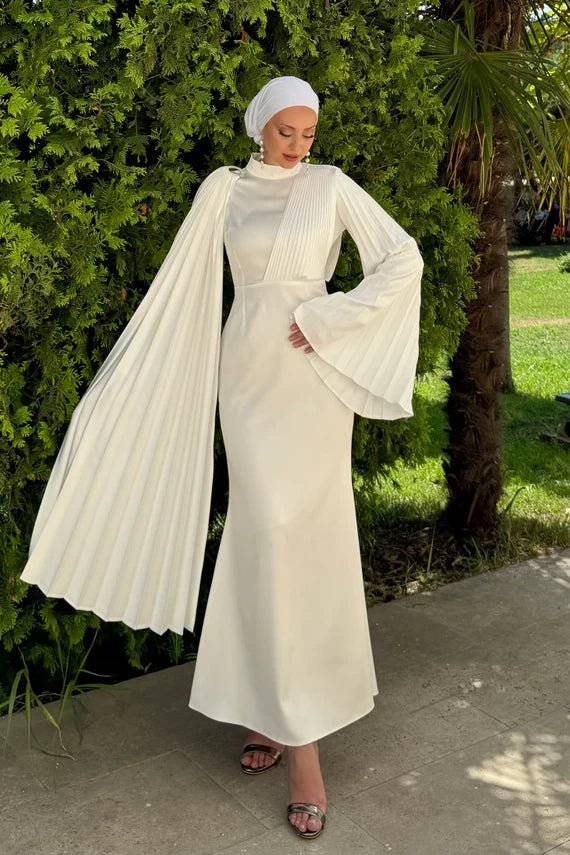 Esil Tesettür Abiye - FioraofDress - tesettur - abiye - Beyaz - 36 - hijab - evening - dress
