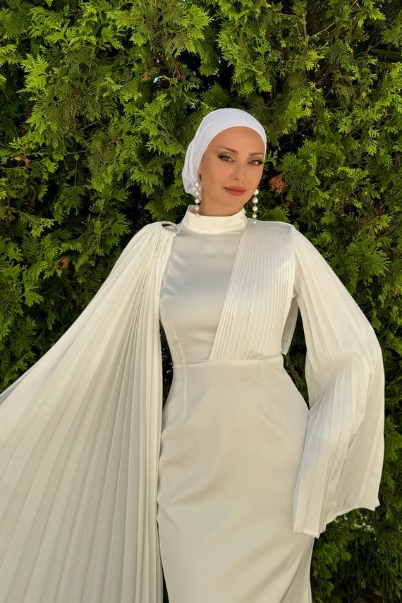 Esil Tesettür Abiye - FioraofDress - tesettur - abiye - Beyaz - 36 - hijab - evening - dress