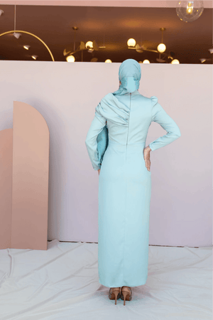 Esperanza Tesettür Abiye - FioraofDress - tesettur - abiye - 44 - mint - hijab - evening - dress