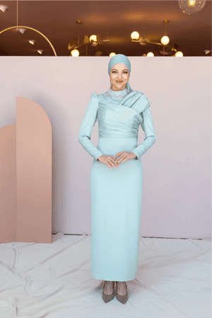 Esperanza Tesettür Abiye - FioraofDress - tesettur - abiye - 44 - mint - hijab - evening - dress