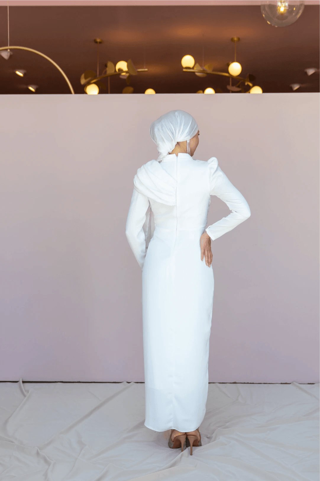 Esperanza Tesettür Abiye - FioraofDress - tesettur - abiye - 44 - Beyaz - hijab - evening - dress