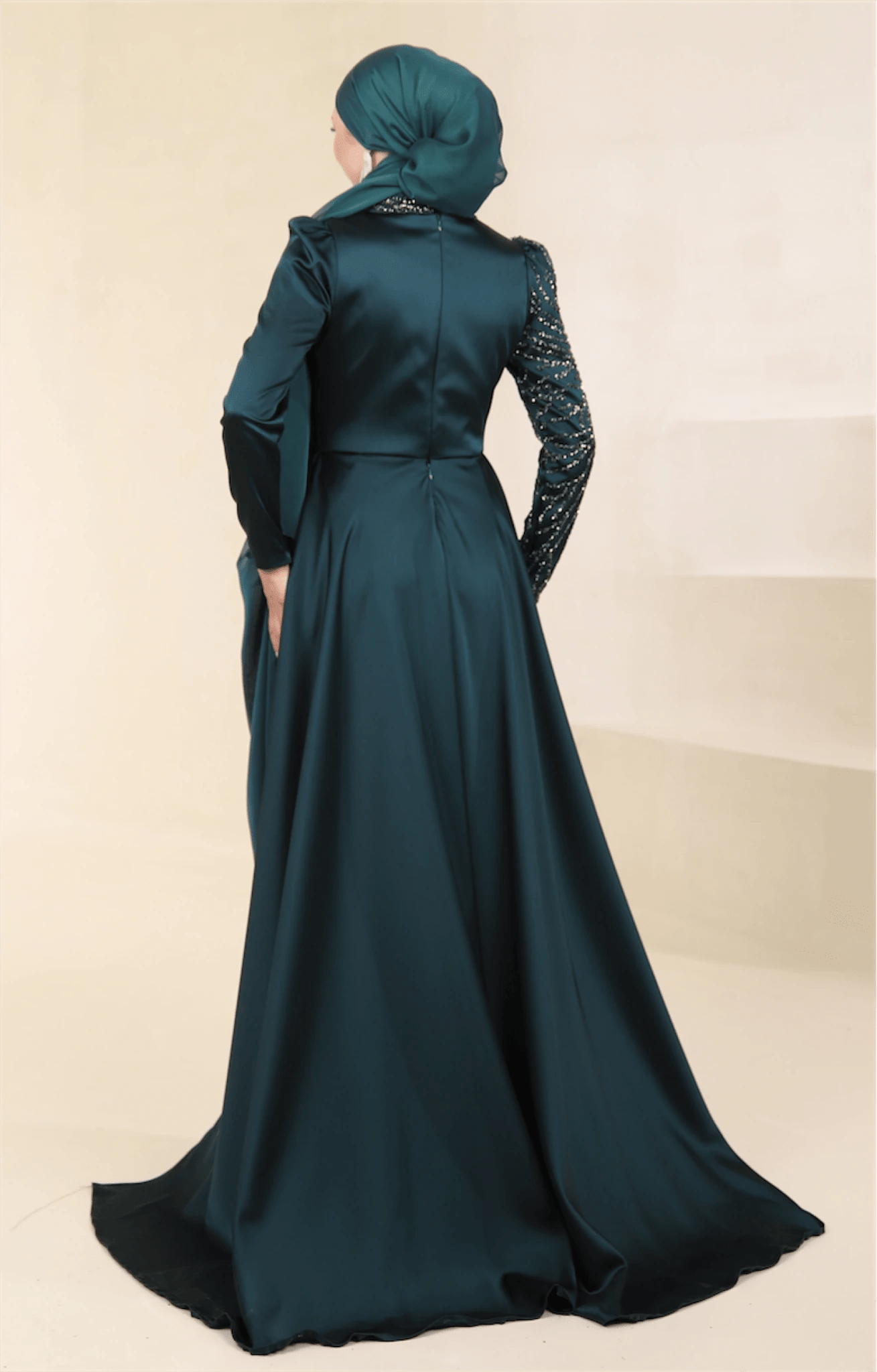 Ester Tesettür Abiye - FioraofDress - tesettur - abiye - 44 - zümrüt - hijab - evening - dress