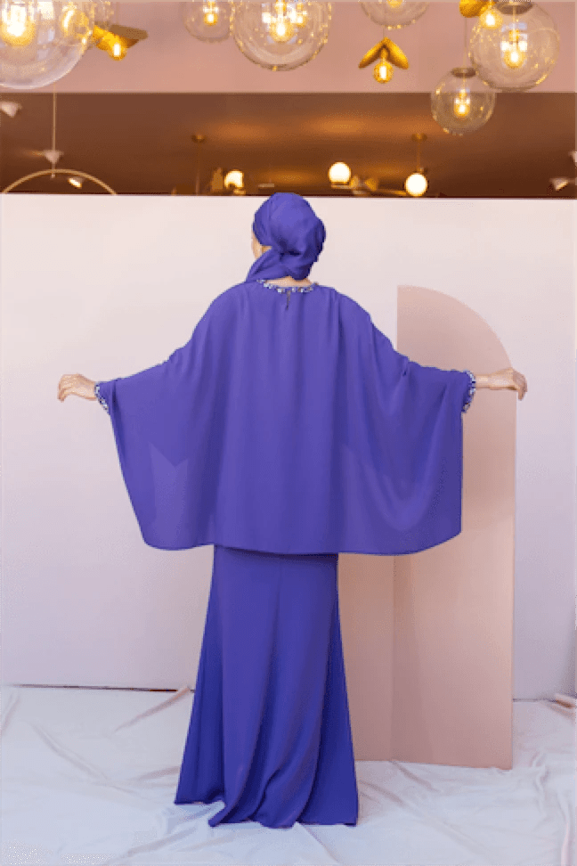 Eveline Tesettür Abiye - FioraofDress - tesettur - abiye - 44 - LİLAA - hijab - evening - dress