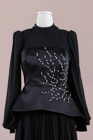 Eyla Tesettür Abiye - FioraofDress - tesettur - abiye - Siyahh - 36 - hijab - evening - dress