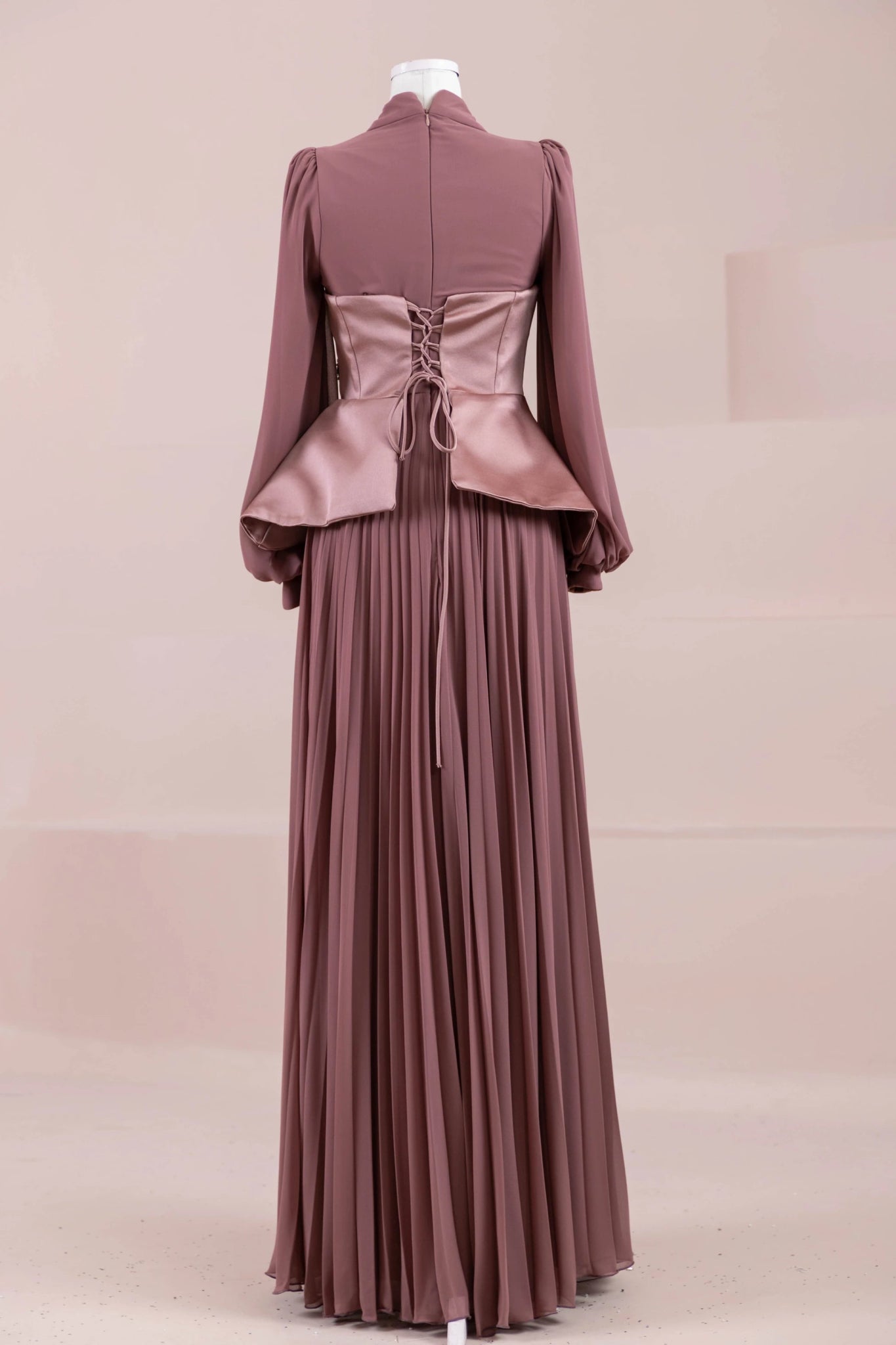 Eyla Tesettür Abiye - FioraofDress - tesettur - abiye - rose - 36 - hijab - evening - dress