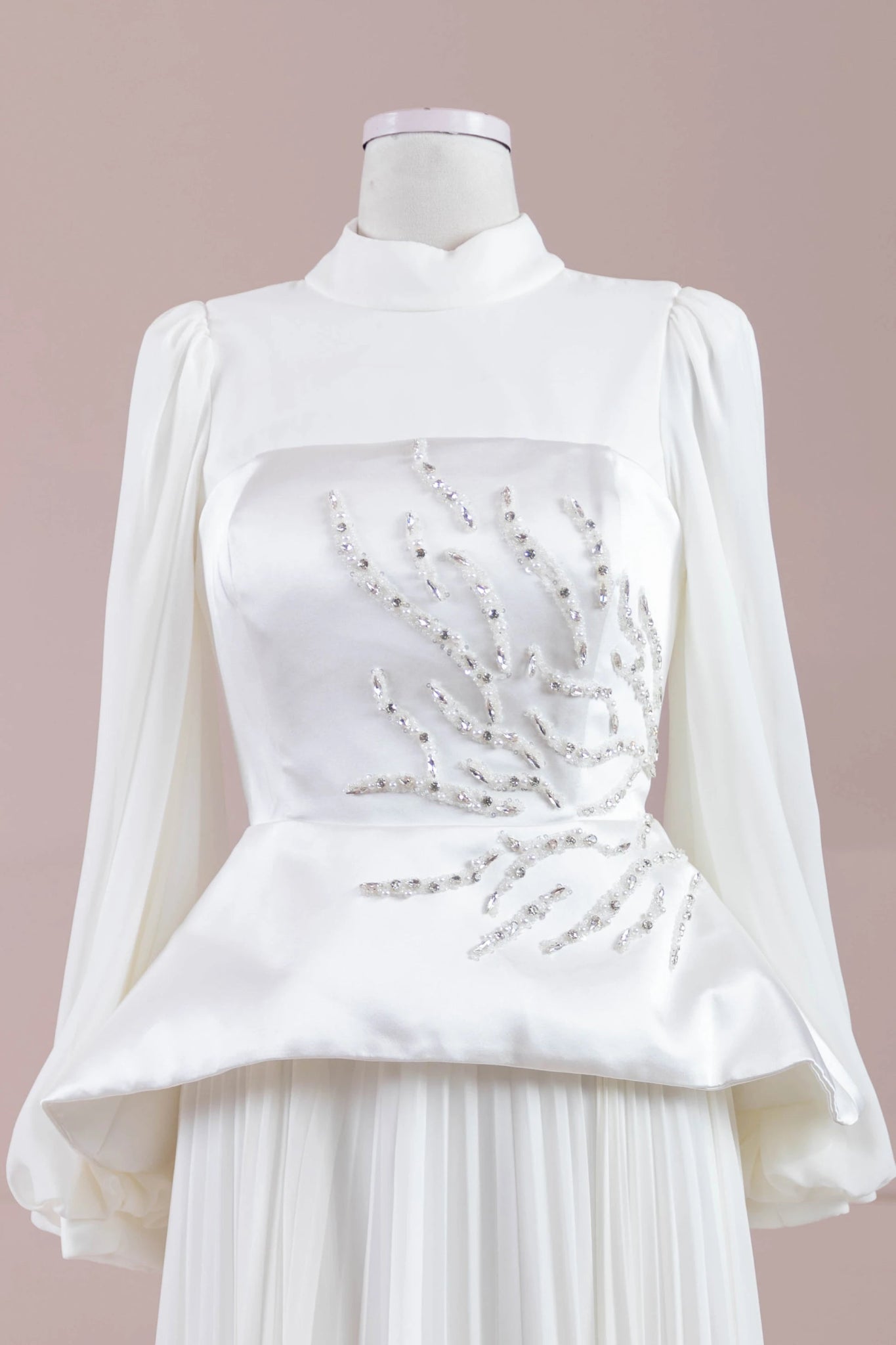 Eyla Tesettür Abiye - FioraofDress - tesettur - abiye - Beyaz - 36 - hijab - evening - dress