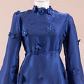 Flowers Tesettür Abiye - FioraofDress - tesettur - abiye - Lacivert - 36 - hijab - evening - dress