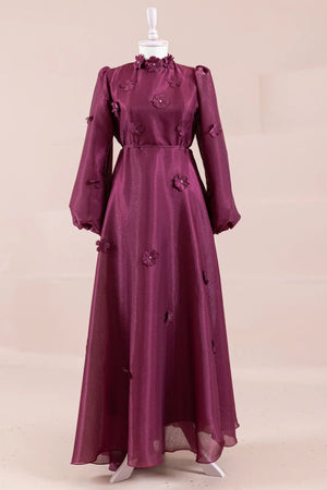 Flowers Tesettür Abiye - FioraofDress - tesettur - abiye - Chery - 36 - hijab - evening - dress