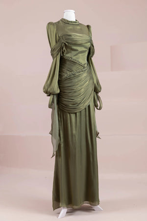 Galadriel Tesettür Abiye - FioraofDress - tesettur - abiye - Çimen yeşili - 38 - hijab - evening - dress
