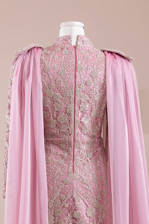 Glam Tesettür Abiye - FioraofDress - tesettur - abiye - Gül Kurusu - 38 - hijab - evening - dress