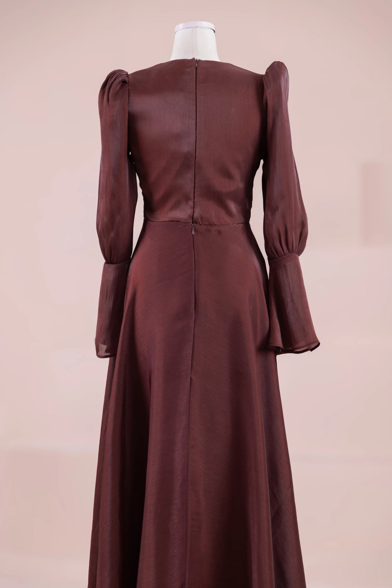 Glamour Tesettür Abiye - FioraofDress - tesettur - abiye - bery burgundy - 38 - hijab - evening - dress