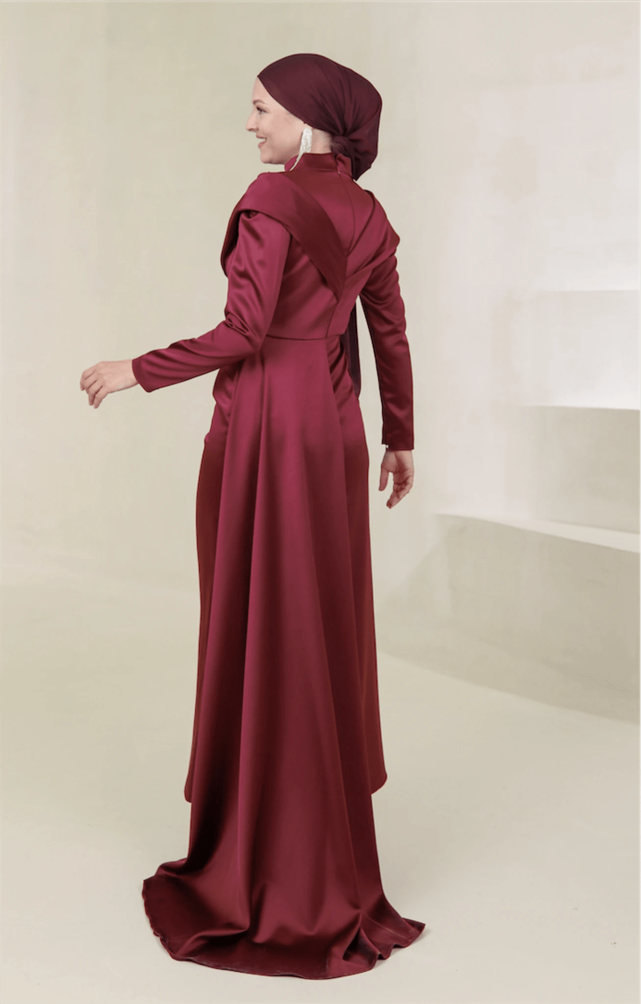 Glorinda Tesettür Abiye - FioraofDress - tesettur - abiye - 44 - BORDO - hijab - evening - dress