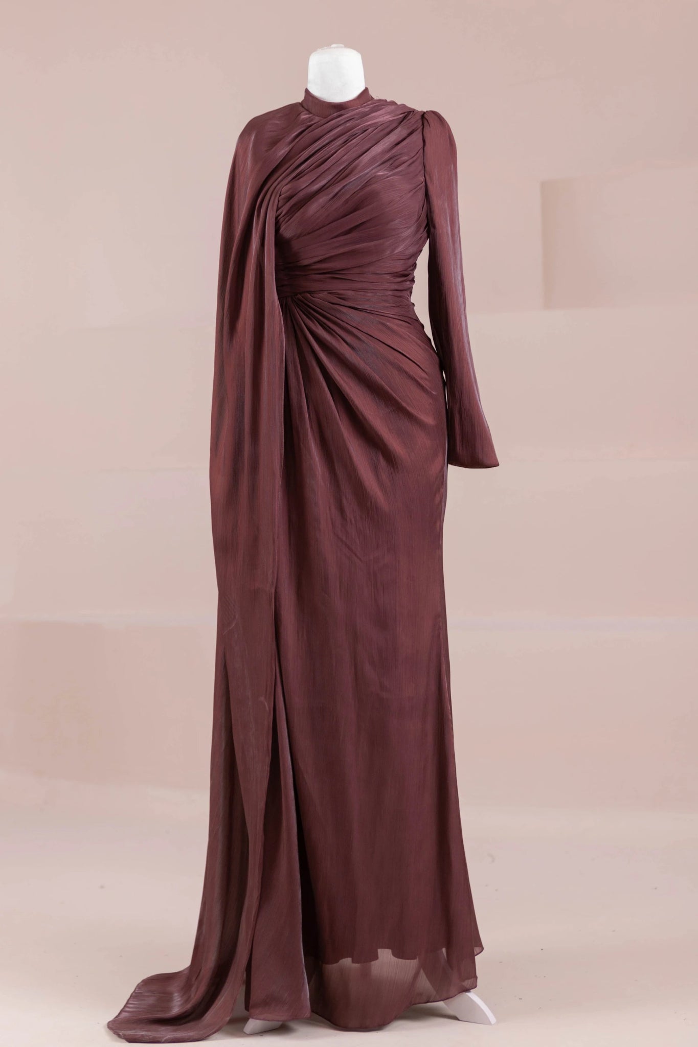 Glory Sade Tesettür Abiye - FioraofDress - tesettur - abiye - bery burgundy - 38 - hijab - evening - dress
