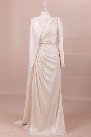 Glory Tesettür Abiye - FioraofDress - tesettur - abiye - krem - 38 - hijab - evening - dress