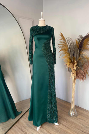 Hailey Abiye - FioraofDress - tesettur - abiye - 48 - zümrüt - hijab - evening - dress