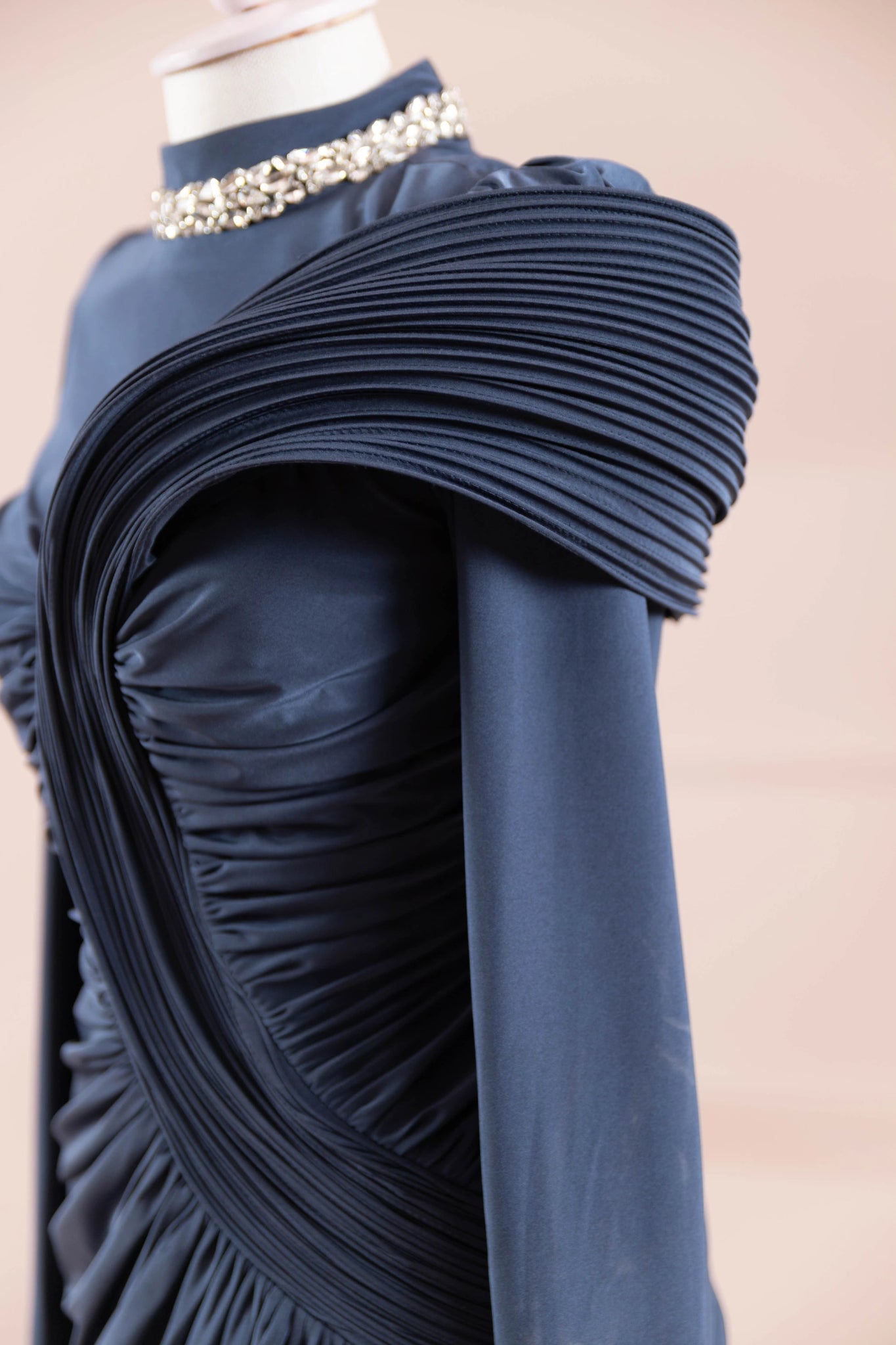 Hailey Tesettür Abiye - FioraofDress - tesettur - abiye - İndigo - 38 - hijab - evening - dress