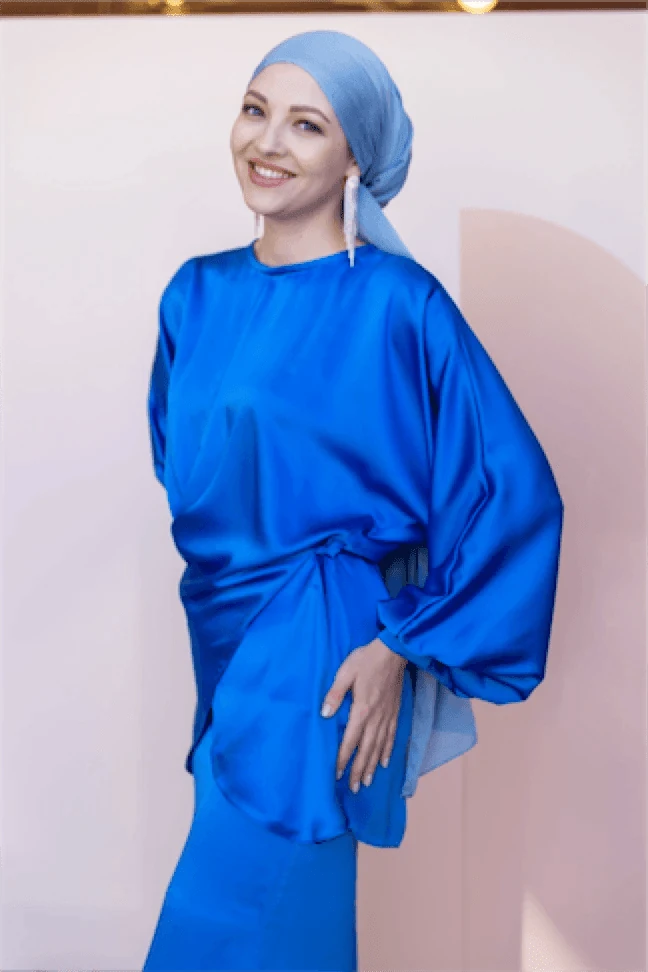 Felicita Tesettür Abiye - lacivert