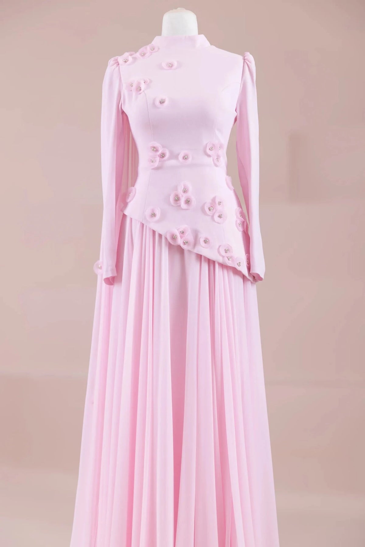 Çeliva Tesettür Abiye - PEMBE