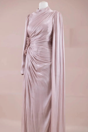 Elisa Tesettür Abiye - PEMBE