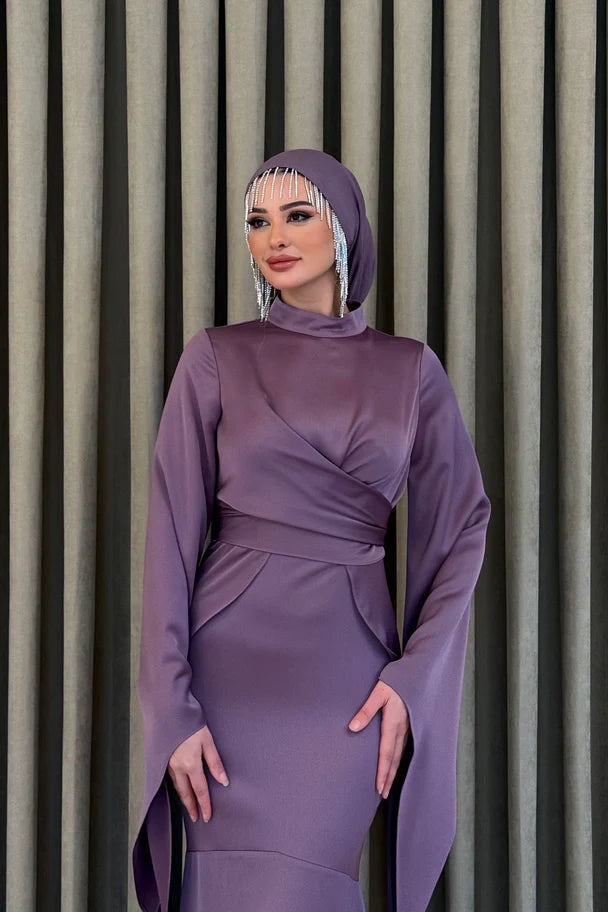 Şura  Tesettür Abiye - lila