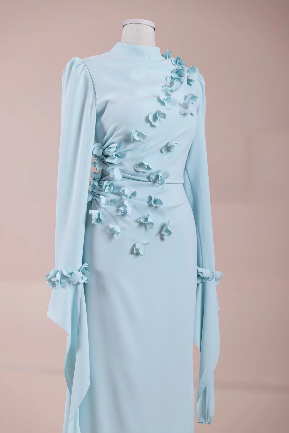 Mavera Tesettür Abiye - pearl blue