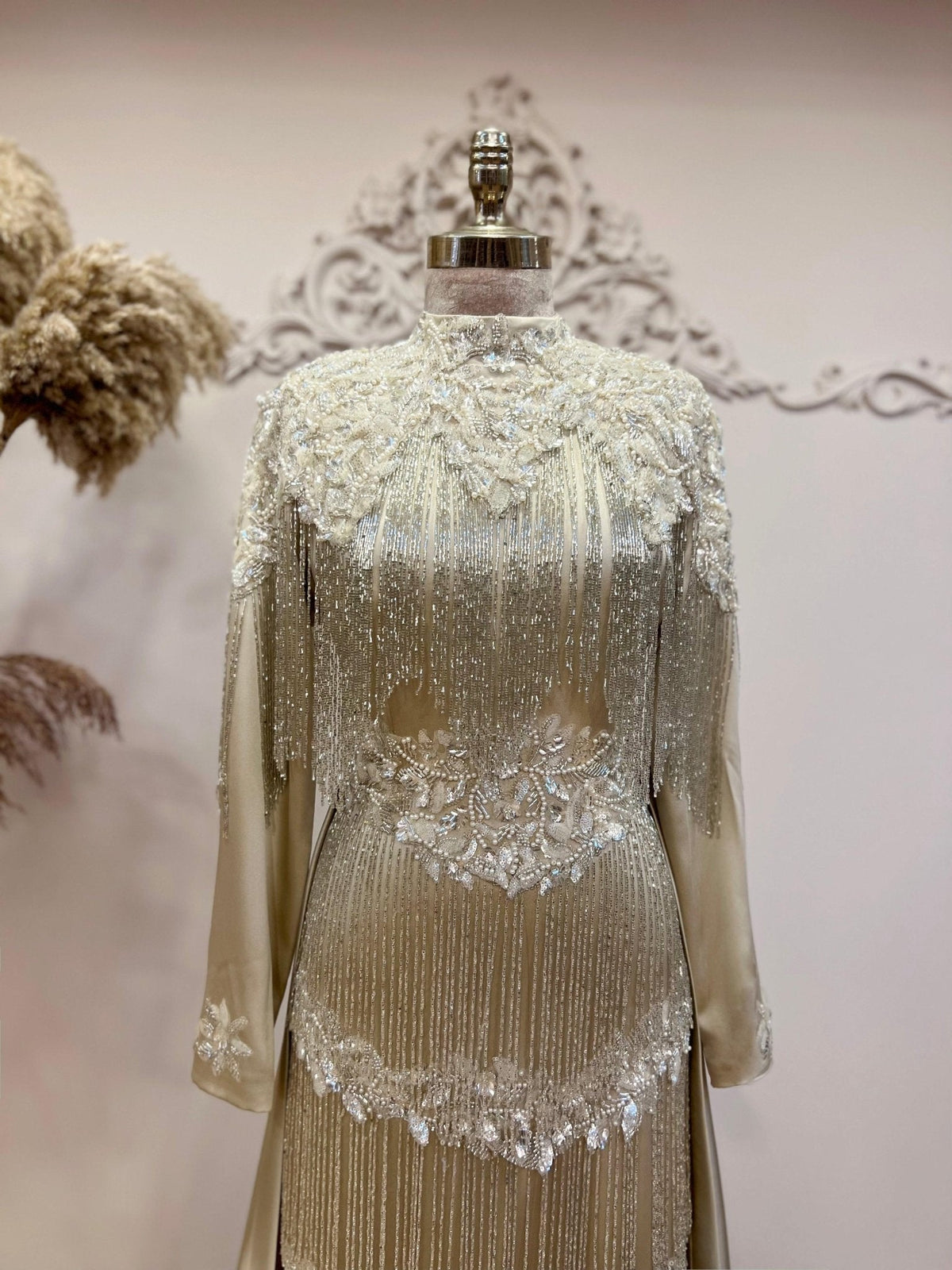 Elegance Tesettür Abiye Gold - GOLD