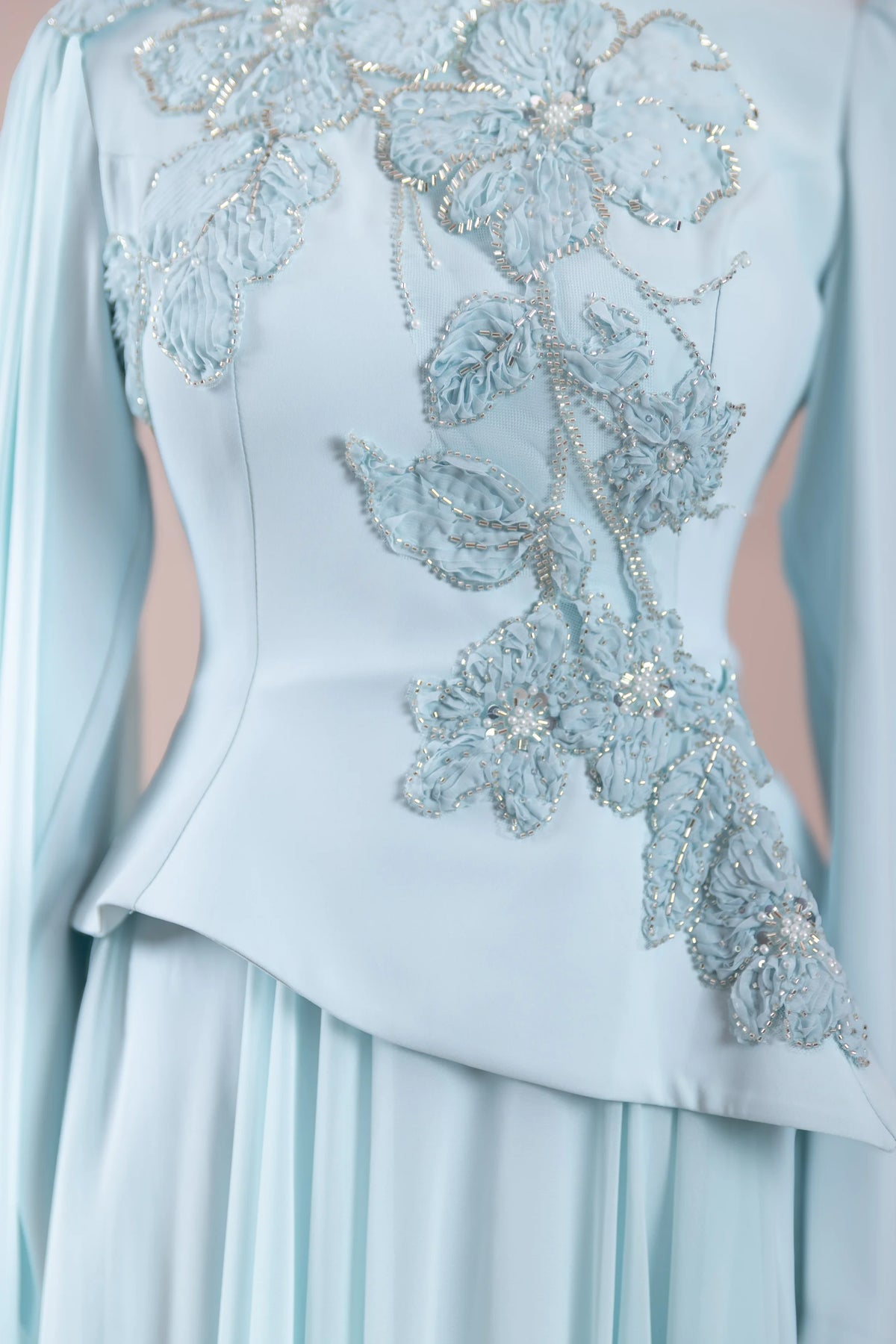 Dreza Tesettür Abiye - pearl blue