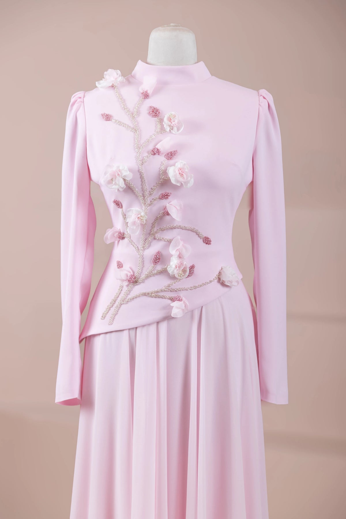 Semiyra Tesettür Abiye - PEMBE